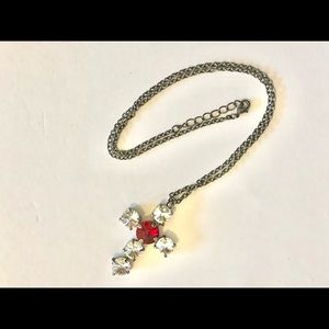 Crystal & Siam Necklace